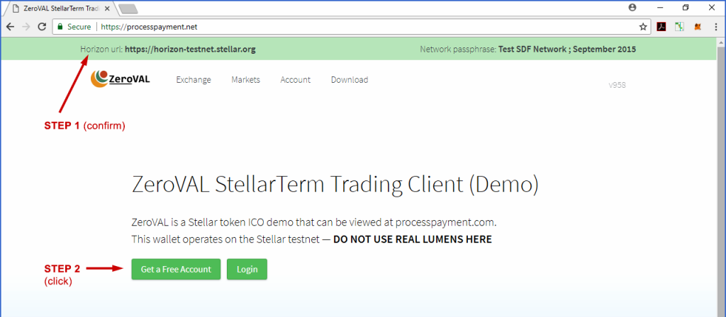 How to buy 0VAL tokens using StellarTerm wallet